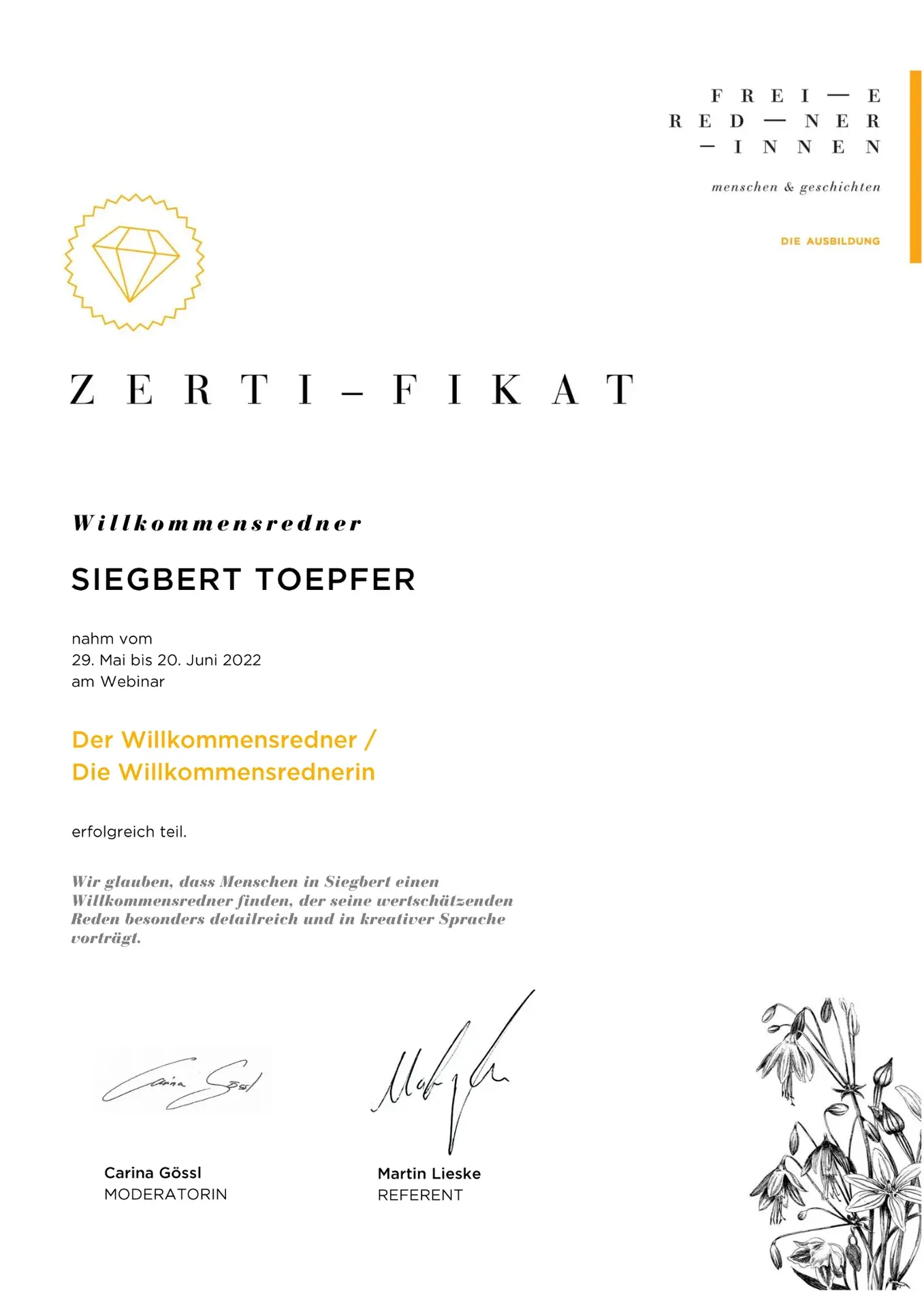 KIWI-Zertifikat_Siegbert Toepfer